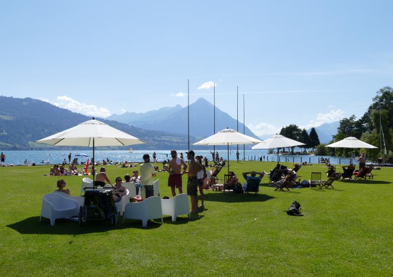 Beach Bar, Hotel Restaurant Neuhaus am See, Unterseen Interlaken Thunersee
